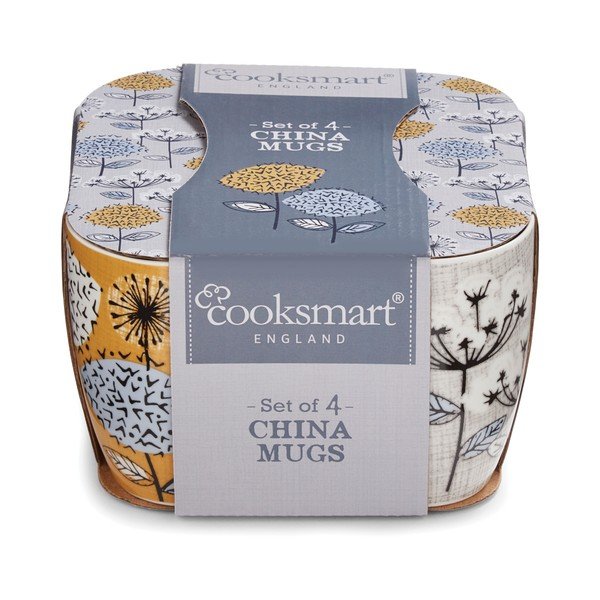 4 porcelianinių puodelių rinkinys "Cooksmart England Retro", 350 ml-image-1