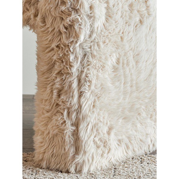 Smėlio spalvos pufas iš dirbtinio kailio Bobbie – Bloomingville-image-4