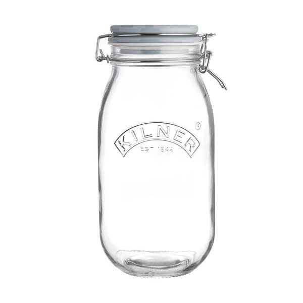 Dėžutė kačių skanėstams su keramikiniu spaustuku Kilner, 2 l