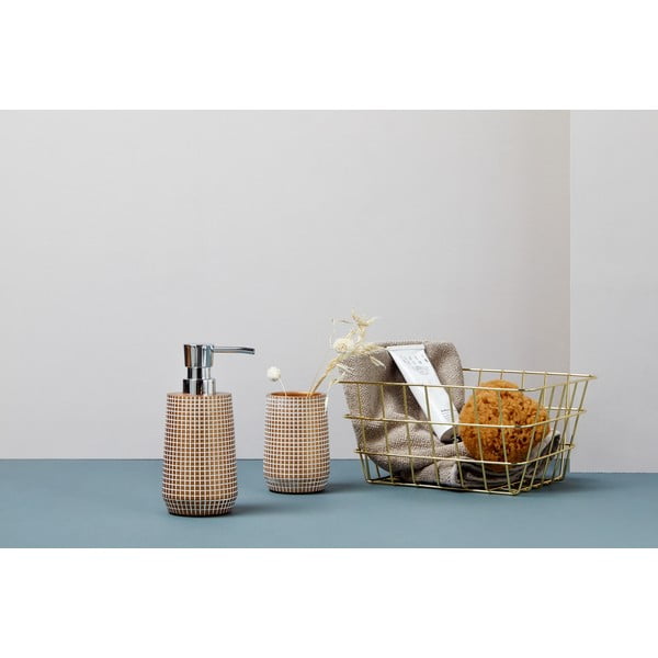 Auksinis metalinis krepšys daiktams Wenko Viana-image-1