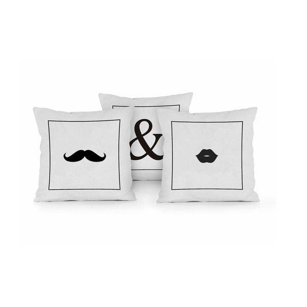 3 pagalvių rinkinys Really Nice Things Mr & Mrs, 45 x 45 cm-image-3
