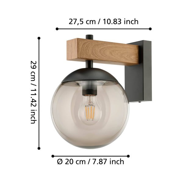 Sieninis lauko šviestuvas (aukštis 29 cm) BUFALATA – EGLO-image-2