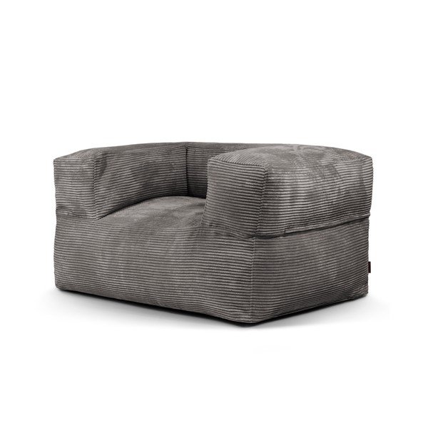 Tamsiai pilkos spalvos iš kordinio velveto sėdmaišis MooG – SLOWDOWN