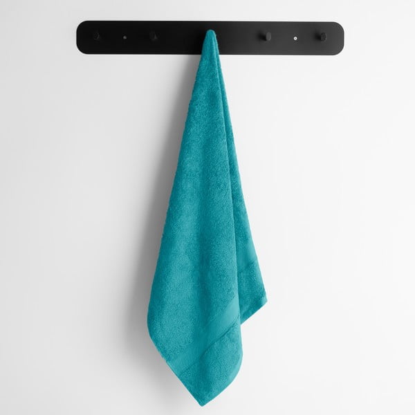 Mėlynos spalvos/turkio spalvos iš frote audinio iš bambuko mišinio rankšluostis 50x100 cm Bamby – DecoKing-image-2