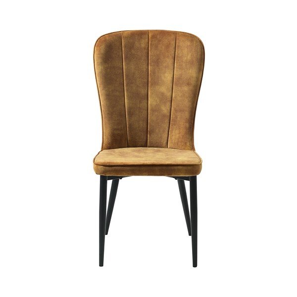 Geltona valgomojo kėdė Unique Furniture Hudson-image-3