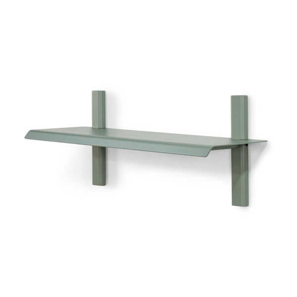 Pilkai žalios spalvos iš metalo sieninė lentyna 60 cm Hola – Spinder Design-image-2