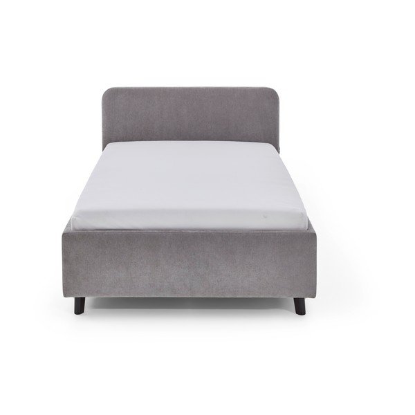 Pilkos spalvos vaikiška lova su sandėliavimo vieta su lovos grotelėmis 120x200 cm Cosy – Meise Möbel