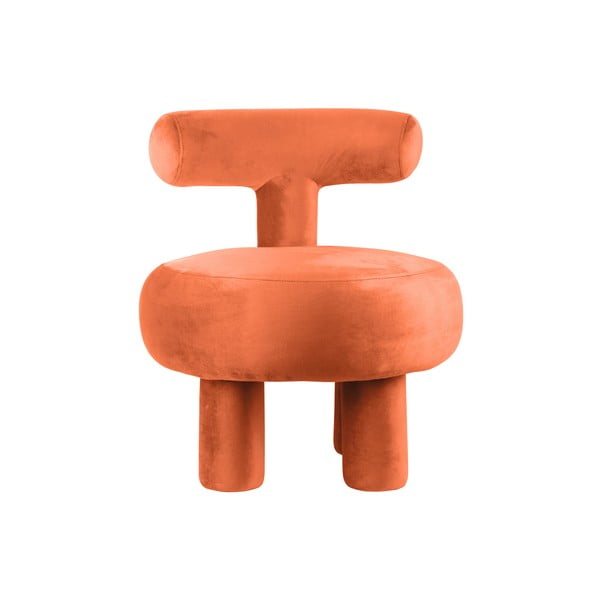 Iš velveto krėslas oranžinės spalvos Abrazo – Leitmotiv-image-2
