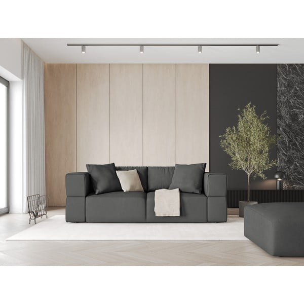 Pufas tamsiai pilkos spalvos Esther – Milo Casa-image-1