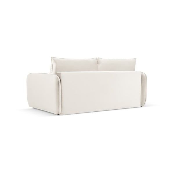 Sulankstoma sofa kreminės spalvos iš velveto 214 cm Vienna – Cosmopolitan Design-image-3