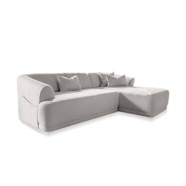 Kampinė sofa baltos spalvos – Miuform