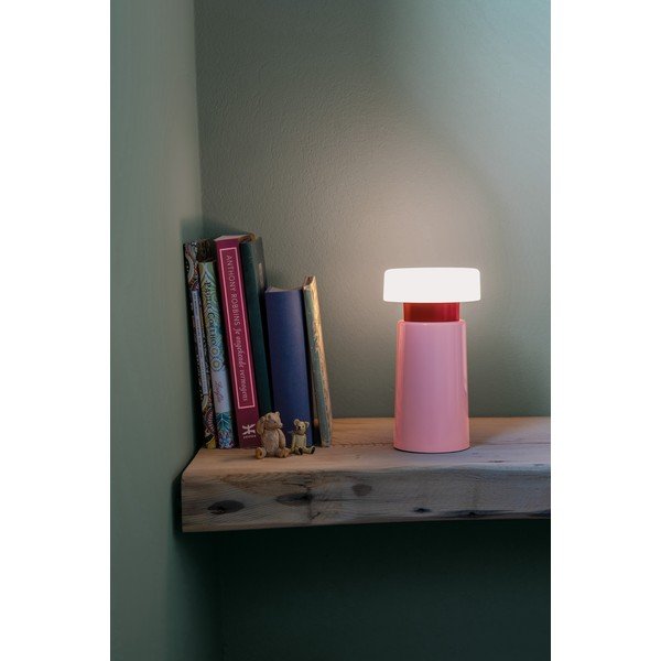 Stalinis šviestuvas rožinės spalvos LED su pritemdymo funkcija (aukštis 17,5 cm) Victoria – Remember-image-1