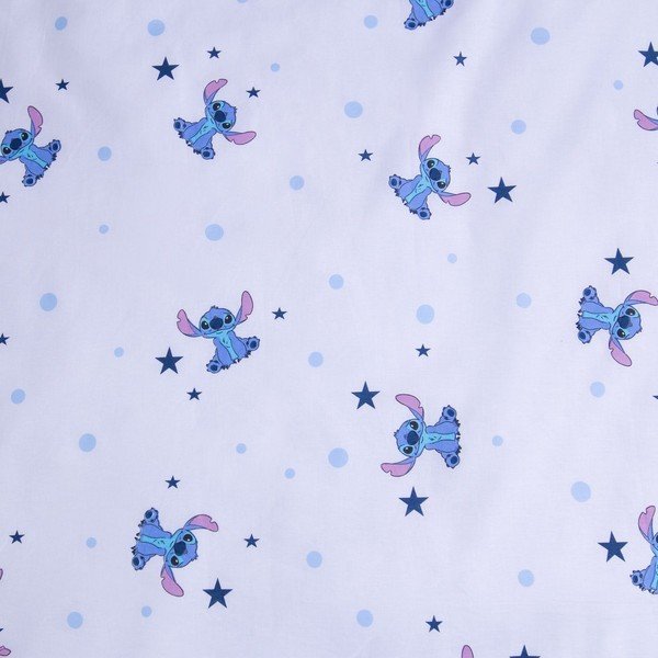 Mėlynos spalvos iš medvilnės vaikiška patalynė vaikiškai lovai 100x135 cm Lilo & Stitch "Clouds" – Jerry Fabrics-image-3