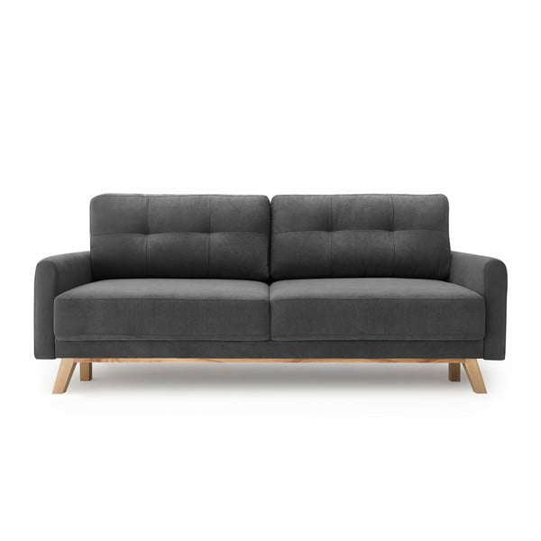 Tamsiai pilka sofa-lova Bobochic Paris Balio