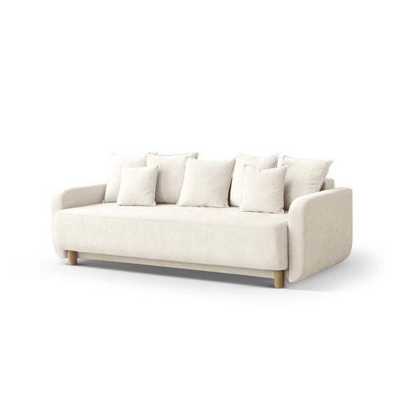 Kreminės spalvos sulankstoma/su sandėliavimo vieta sofa 231 cm Elen – Micadoni -image-1