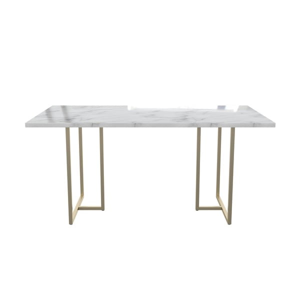 Valgomojo stalas su marmuro dekoru 90x160 cm Astor – CosmoLiving by Cosmopolitan-image-2
