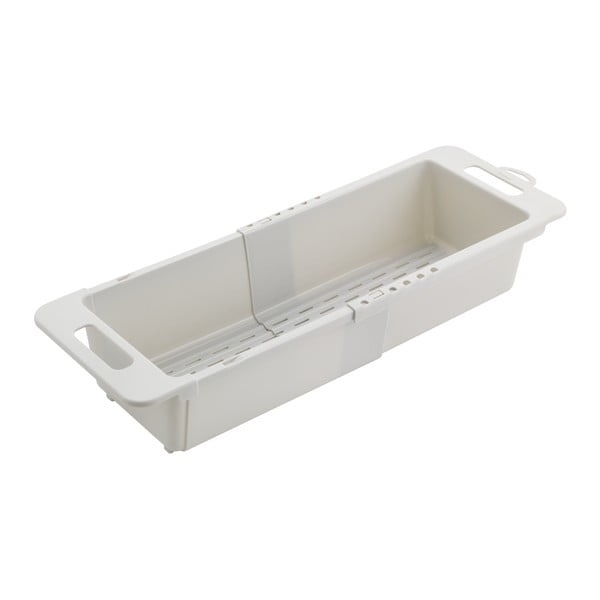 Reguliuojama pilkos spalvos iš plastiko ištraukiama džiovyklė kriauklei 52x18 cm – Metaltex