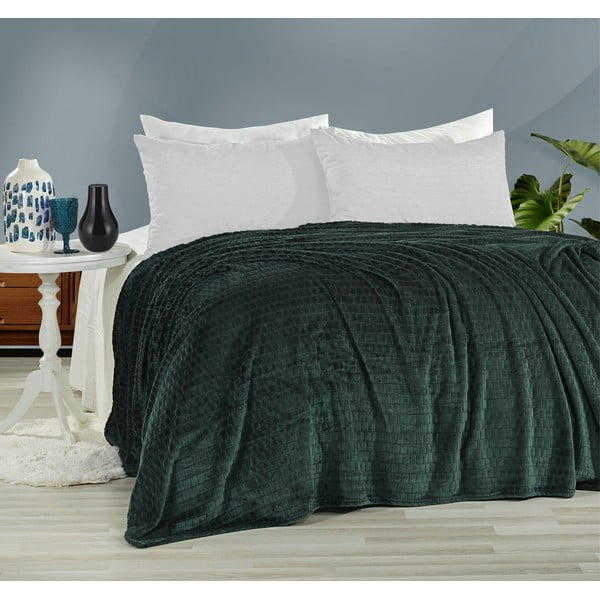 Žalias užvalkalas dvigulei lovai 200x220 cm Melinda - Mijolnir