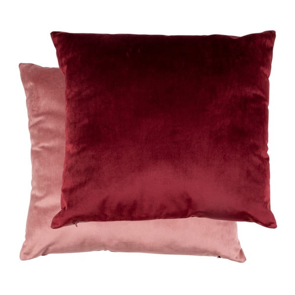 Dvipusė rožinė pagalvėlė su aksominiu užvalkalu House Nordic Braga, 45 x 45 cm