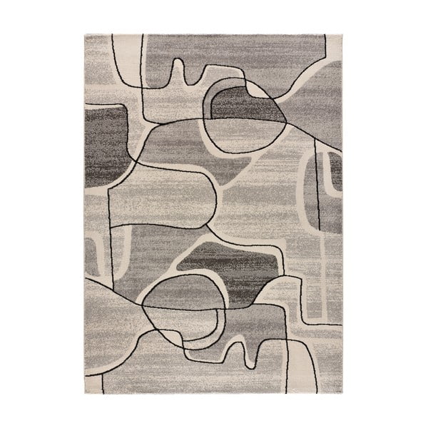 Pilkos ir kreminės spalvos kilimas 135x190 cm Ashley - Universal