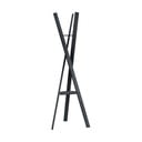 Juodos spalvos iš ąžuolo masyvo palto stovas 62x176 cm Rakku – Blomus