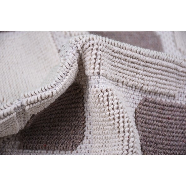 Smėlio spalvos medvilninis kilimas Vitaus Mozaik, 80 x 150 cm-image-3