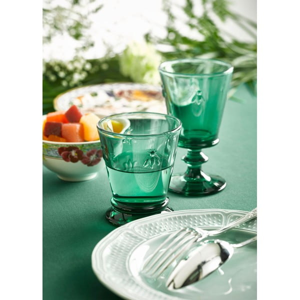 Smaragdo žalios spalvos vyno taurė La Rochère Bee, 200 ml-image-2