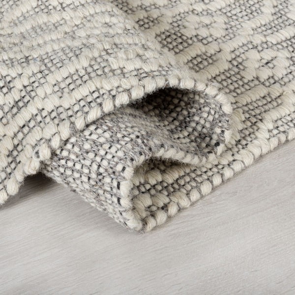 Pilkos ir smėlio spalvos vilnonis kilimas Flair Rugs Dream, 120 x 170 cm-image-2