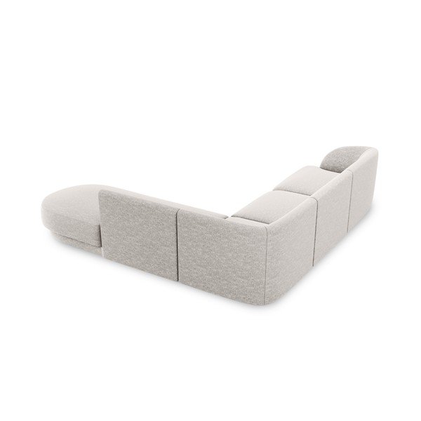 Šviesiai pilka kampinė sofa (dešinysis kampas) Miley - Micadoni Home-image-4