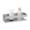 Matinės sidabrinės spalvos savaime prilimpanti vonios lentyna iš nerūdijančio plieno Genova – Wenko