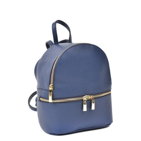 Mėlyna odinė kuprinė Renata Corsi Suelo-image-1