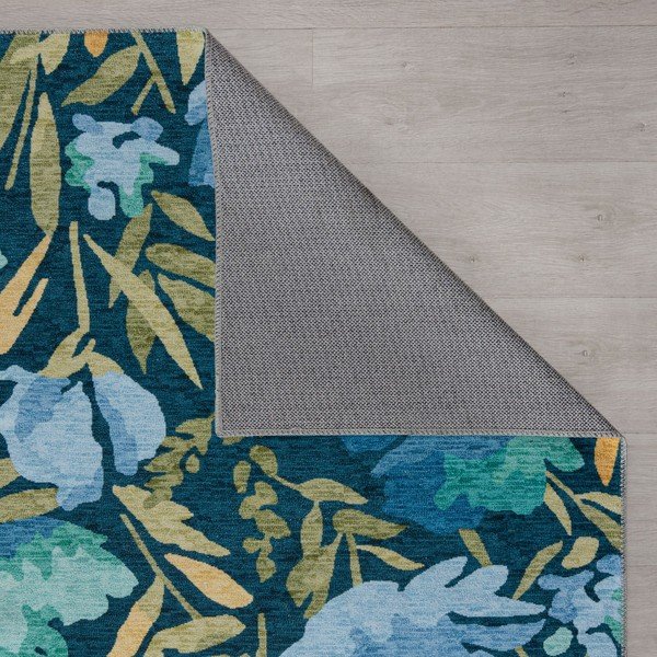 Mėlynas plaunamas kilimas 170x120 cm Alyssa - Flair Rugs-image-4