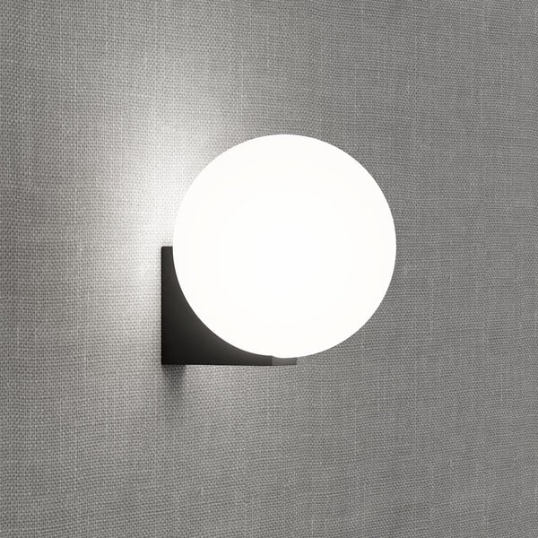 Juodas sieninis šviestuvas SULION Obi, ø 15 cm-image-2