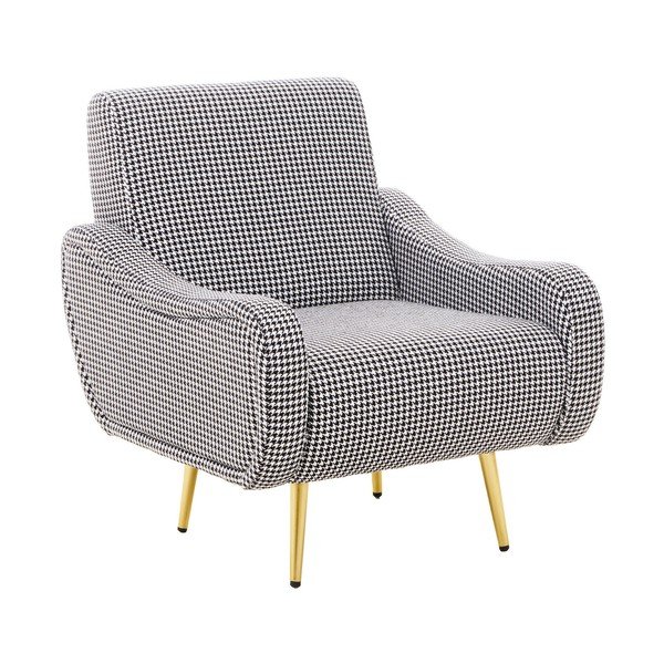 Juodos ir baltos spalvos krėslas Holli – Premier Housewares