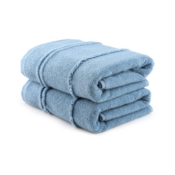 Mėlynos spalvos iš frote audinio rankšluosčiai 2 vnt. 50x90 cm Arden – Foutastic