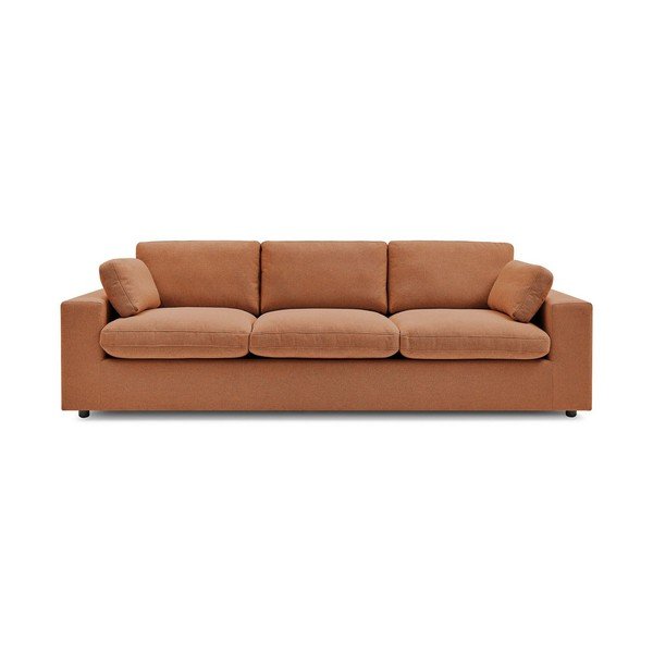 Oranžinės spalvos sofa 250 cm Belair – Bobochic Paris