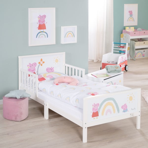 Iš medvilnės vaikiška patalynė vaikiškai lovai 100x135 cm Peppa Pig – Roba-image-1