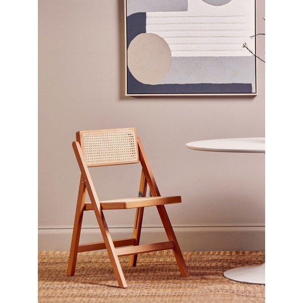 Natūralios spalvos iš buko masyvo valgomojo kėdė Cebu – Premier Housewares-image-1