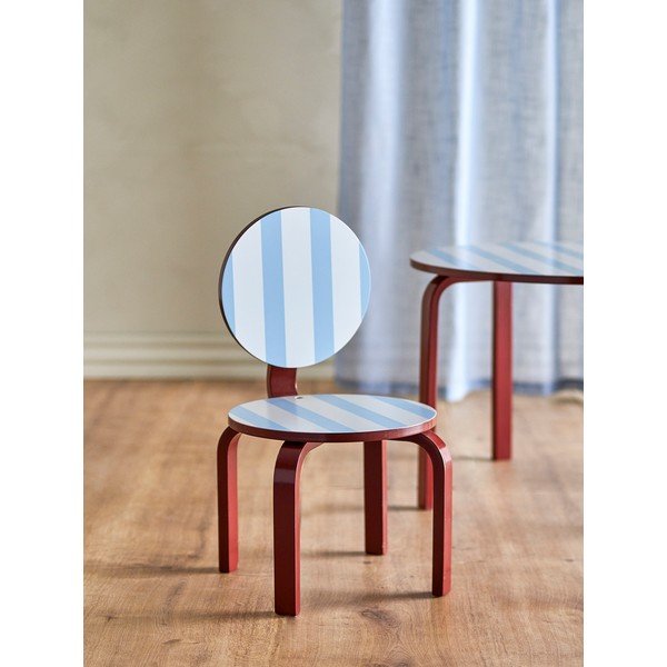 Bordo spalvos/šviesiai mėlynos spalvos vaikiška kėdė Liova – Bloomingville Mini-image-1