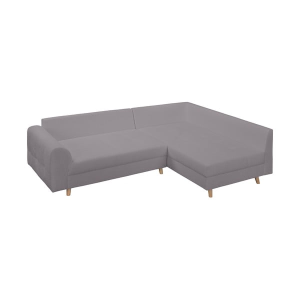 Kampinė sofa tamsiai pilkos spalvos iš boucle (su dešiniuoju kampu) Ariella – Ropez-image-4