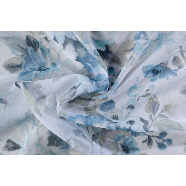 Permatoma užuolaida baltos spalvos/mėlynos spalvos 300x260 cm Elsa – Mendola Fabrics-image-3