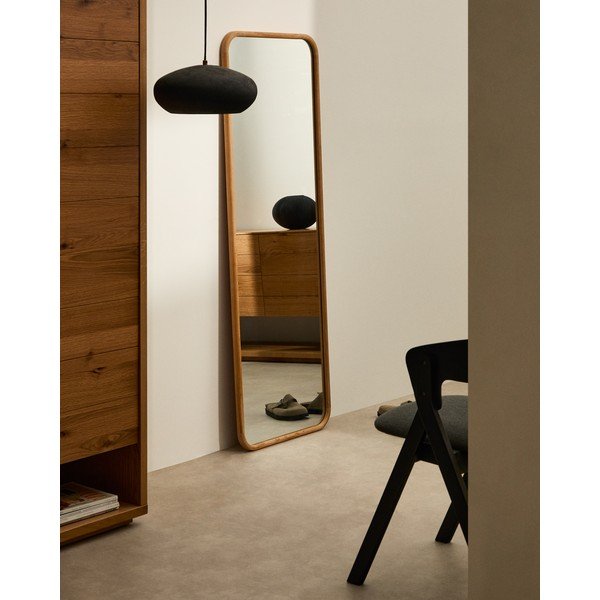 Sieninis veidrodis su medžio masyvo rėmu 54x154 cm Milsa – Kave Home-image-1