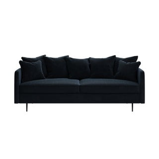 Tamsiai mėlyna aksominė sofa Ghado Esme, 214 cm