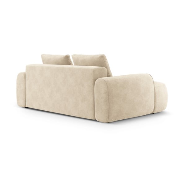 Smėlio spalvos iš velveto sofa 200 cm Linz – Cosmopolitan Design-image-3