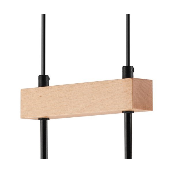 Kabantis šviestuvas juodos spalvos/natūralios spalvos Orazio – LAMKUR-image-4