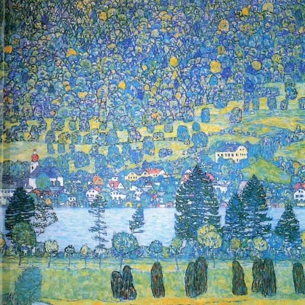 Paveikslo reprodukcija 50x50 cm Lake, Gustav Klimt – Fedkolor