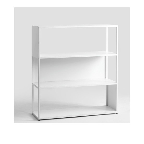 Balta knygų lentyna Custom Form Hyller Side, aukštis 110 cm-image-1