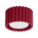 Bordo spalvos iš metalo taškinis šviestuvas ø 10 cm Zora – Sollux