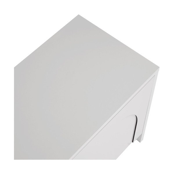 Baltos spalvos TV spintelė 180x45x32 cm Aurelia – Kalune Design-image-4