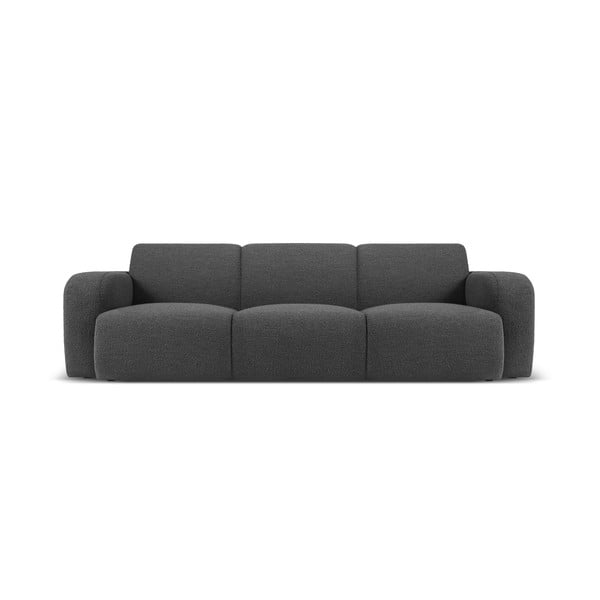 Sofa tamsiai pilkos spalvos iš boucle 235 cm Molino – Micadoni Home